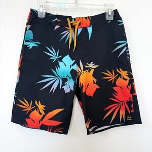 Billabong Sundays Pro Recycler Boardshorts 28 Tropical Print Surf Beachwear